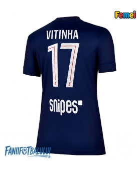 Paris Saint-Germain Vitinha #17 Tricou Fotbal Replică 2025-26 Femei Acasa